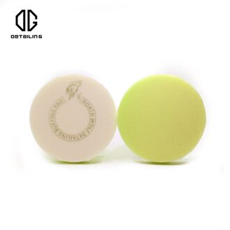 Noord Wolf Platte Foam Polijsten Pad 130Mm 5 Inch Car Care Detaillering Pads Voor Polijstmachine Snijden 6 stk geel pad