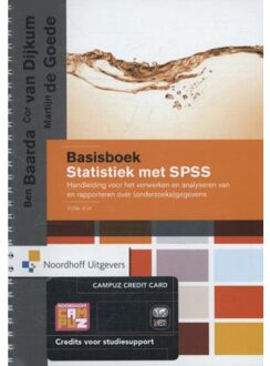 Noordhoff Basisboek statistiek met SPSS - Boek Ben Baarda (900183437X)