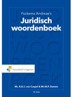 Noordhoff Fockema Andreae's juridisch woordenboek - Boek R.D.J. Caspel van (9001863124)