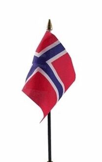 Noorse landenvlag op stokje