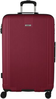 Noorvik 4 Wheel Spinner Large 79 burgundy red hardcase koffer Rood - H 79 x B 51 x D 31 cm