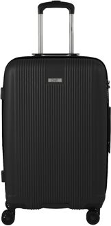 Noorvik 4 Wheel Spinner Medium 69 black hardcase koffer Zwart - H 69 x B 44 x D 27 cm