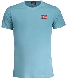 Noorwegen Nautische Korte Mouwen T-shirt - maat Lichtgrijs