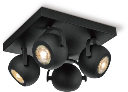 Nop LED Opbouwspot 4L 23 cm - Zwart