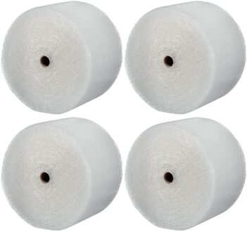 Noppenfolie / bubbeltjes folie op rol - 4x - 50 meter x 50 cm - transparant - inpakken - luchtkussen