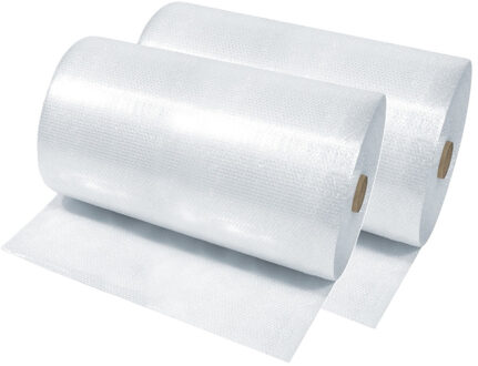 Noppenfolie/ bubbeltjesfolie - 2x - 100 cm x 50 m - bubbeltjes plastic