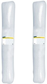 Noppenfolie/bubbeltjesfolie op rol 5 meter x 120 cm - 2x - Luchtkussenfolie - Bubbelfolie