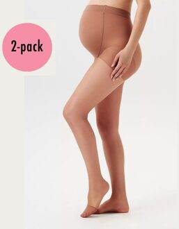 Noppies Panty 2-Pack maternity tights 20 Den - Nude - L/XL