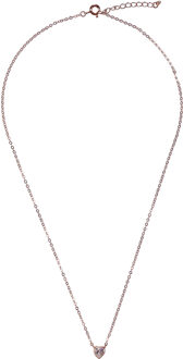 'Nora' Dames 925 Zilveren Ketting - Roze ZK-7435 Rosé