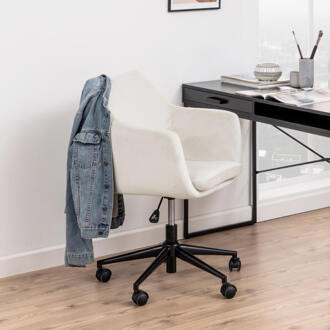 Nora kantoorstoel bruin. Crème