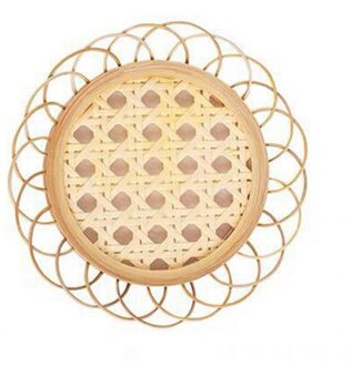 Norbi Coaster Bekerhouder Schotel Handgemaakte Bamboe Geweven Pot Pad Thee Mat Rotan Geweven Bekerhouder Keuken Accessorie Japanse Stijl