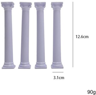 Norbi Diy Plastic Cake Pijler Romeinse Pijler Unieke Bakken Cake Decoratie Levert Handgemaakte Taart Tools Keuken Accessoires