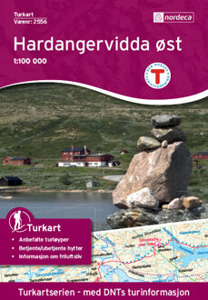 Nordeca/Ugland Wandelkaart-Turkart Hardangervidda Oost 1:100.000 (2018)