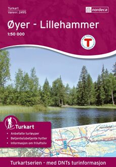 Nordeca/Ugland Wandelkaart / Turkart Øyer Lillehammer 1:50.000 (2005)