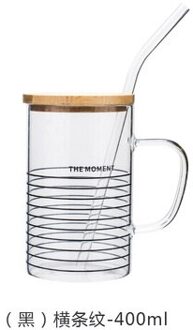 Nordic 400Ml Gemarmerd Keramische Water Cup Met Deksel Lepel Ins Paar Ontbijt Sap Melk Mok Vogue Office Koffie Cups zwart Wit