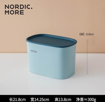 Nordic badkamer muur opknoping plastic PP tissue doos papier houder huishoudelijke gratis ponsen badkamer rack wc container blauw