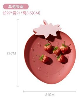 Nordic Cartoon Effen Kleur Fruitschaal Snack Snack Plaat Creatieve Plastic Fruitschaal Voor Keuken