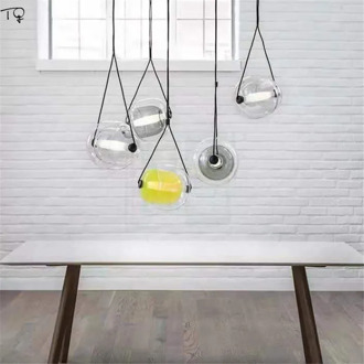 Nordic Colorful Modern Fashion Glass Led Pendant Lights Czech Capsule Design Restaurant Kitchen Cafe Bar Bedroom Luminaire