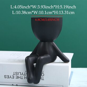 Nordic Creatieve Keramiek Kleine Mensen Body Art Bloempot Desktop Venster Ambachten Thuis Decorat Ornamenten