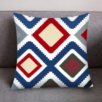 Nordic Decoratieve Sofa Kussens Print Polyester Kussensloop Fluwelen Kussenhoes Kamer Decoratie Zijden Kussensloop G
