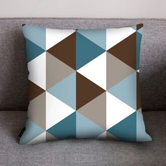 Nordic Decoratieve Sofa Kussens Print Polyester Kussensloop Fluwelen Kussenhoes Kamer Decoratie Zijden Kussensloop