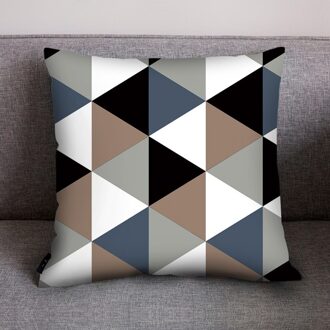 Nordic Decoratieve Sofa Kussens Print Polyester Kussensloop Fluwelen Kussenhoes Kamer Decoratie Zijden Kussensloop