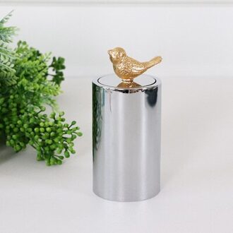 Nordic Eenvoudige Mode Vogel Paard Hoofd Cover Zilver Tandenstoker Houder Insert Tandenstoker Box Thuis Creatieve Eettafel Decoratie