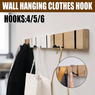 Nordic Fashion Style Bedroom Furniture Coat Rack Clothes Hanger Hooks Living Room Closet Wooden Hat Racks Coat Hanger Wall Hook