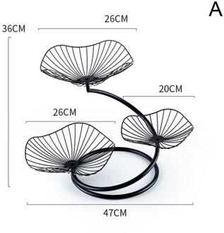 Nordic Fruitschaal Creatieve Moderne Woonkamer Huishoudelijke Multi-layer Fruit Drie Fruit Eenvoudige Plaat Art Laag Ijzeren Plaat y4D4