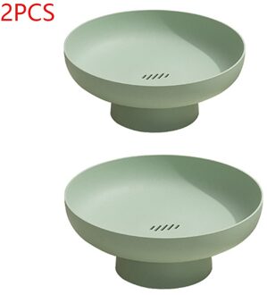 Nordic Fruitschaal Fruit Opbergrek Verwijderbare Snoep Snack Lade Afdruiprek Mand Thuis Organisator Groente Cookies Keuken Tool C-2stk