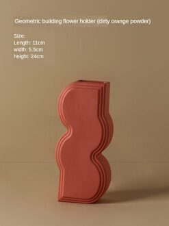 Nordic Geometrische Keramische Vaas Decoratie Accessoires Kamer Regeling Droge Bloem Eenvoudige Vazen Voor Woningen Desktop Thuis Model J