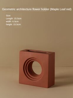 Nordic Geometrische Keramische Vaas Decoratie Accessoires Kamer Regeling Droge Bloem Eenvoudige Vazen Voor Woningen Desktop Thuis Model