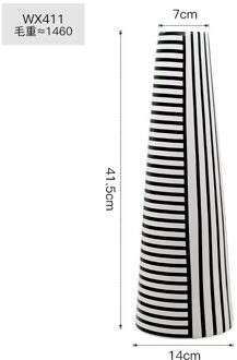Nordic Geometrische Keramische Vaas Zwart En Witte Fles Scandinavische Moderne Voor Thuis Bureau Decoratie Woonkamer Housewarming WX411