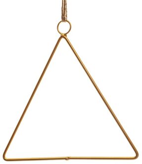 Nordic Geometrische Metalen Wandkleden Smeedijzeren Garland Touw Opknoping Kunstmatige Bloem Decoratie Thuis Wandkleden Triangle