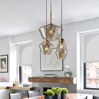 Nordic Glass Ball Modern Pendant Lights Dining Room Kitchen Hanging Lamps Living Room Decor Lights for Home LED Light Fixtures