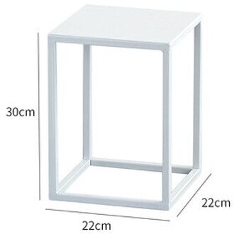 Nordic Gold Metal Plant Stand Indoor Witte Bloem Metalen Stand Outdoor Metalen Plank Thuis Balkon Decoraties Metalen Tuin Decors wit S