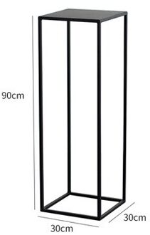 Nordic Gold Metal Plant Stand Indoor Witte Bloem Metalen Stand Outdoor Metalen Plank Thuis Balkon Decoraties Metalen Tuin Decors zwart L