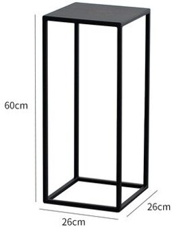 Nordic Gold Metal Plant Stand Indoor Witte Bloem Metalen Stand Outdoor Metalen Plank Thuis Balkon Decoraties Metalen Tuin Decors zwart M
