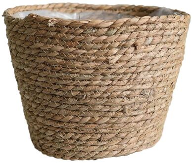 Nordic Handgemaakte Stro Opslag Mand Indoor Outdoor Bloempot Planten Container N03
