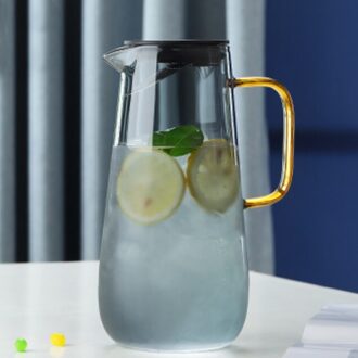 Nordic Hittebestendig Glas Ketel Grote Capaciteit Huishouden Explosieveilige Sap Koffie Melkkan Met Deksel Eenvoudige Filter Theepot 1stk teapot