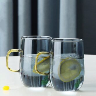 Nordic Hittebestendig Glas Ketel Grote Capaciteit Huishouden Explosieveilige Sap Koffie Melkkan Met Deksel Eenvoudige Filter Theepot 2stk teacups