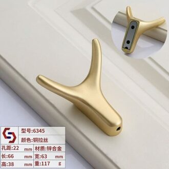 Nordic Hoorn Aluminium Decoratieve Haak Moderne Metalen Jas Haak Kleren Badkamer 1