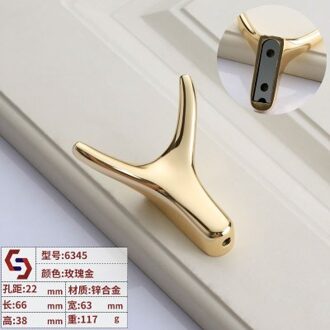 Nordic Hoorn Aluminium Decoratieve Haak Moderne Metalen Jas Haak Kleren Badkamer 2