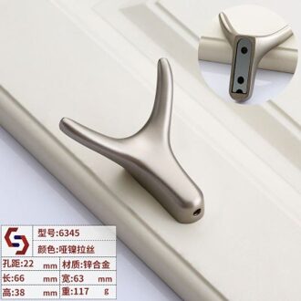 Nordic Hoorn Aluminium Decoratieve Haak Moderne Metalen Jas Haak Kleren Badkamer 3