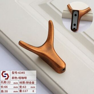 Nordic Hoorn Aluminium Decoratieve Haak Moderne Metalen Jas Haak Kleren Badkamer 7