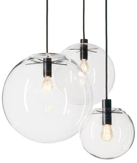 Nordic Industrial Transparent Pendant Lights Glass Ball Indoor Lighting Restaurant Living Room Modern led Decoration Lighting