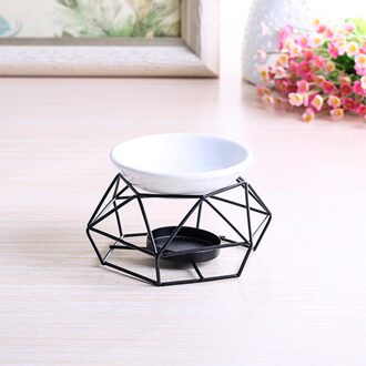 Nordic Kaarshouder Aromatherapie Keramische Olielamp Rvs Base Aroma Brander Woondecoratie Ornament Meditatie
