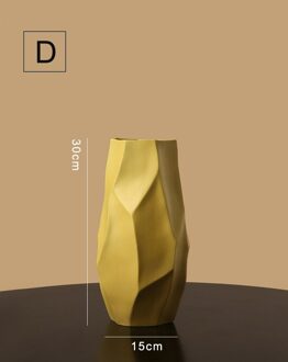 Nordic Keramische Vaas Woonkamer Bloemstuk Villa Hal Kast Eettafel Ornamenten Home Decoratie Accessoires Vazen VASE-D