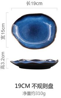 Nordic Keramische Voedsel Schotel Plaat Huishoudelijke Aardewerk Onregelmatige Schotel Salade Schotel Schotel Servies