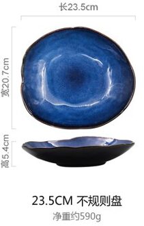 Nordic Keramische Voedsel Schotel Plaat Huishoudelijke Aardewerk Onregelmatige Schotel Salade Schotel Schotel Servies